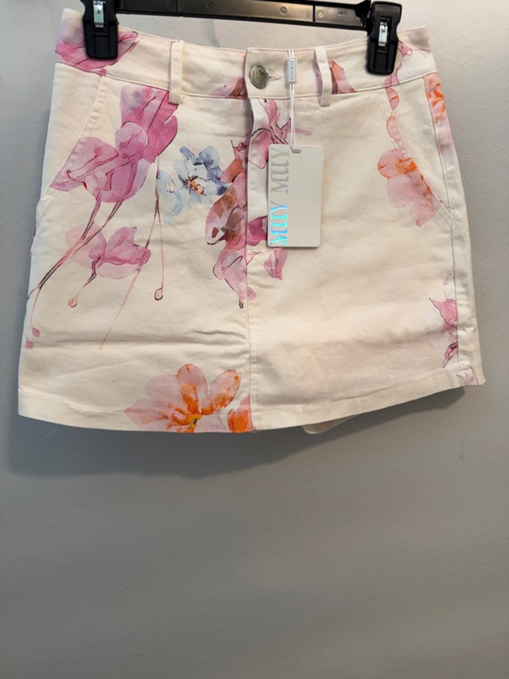 Milly Floral Print Cotton Shorts - Pink/Peach